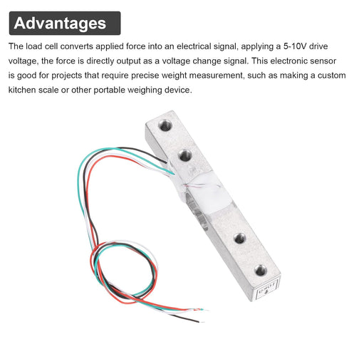 MECCANIXITY 2 Set Digital Load Cell Weight Sensor, 10KG + HX711 Module for DIY Kitchen Scale