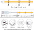 5V Dimmable (3.28FT 6500K) Led Strip Lights, USB LED Lighting COB Short LED Strip Light White Flexible Not led Light