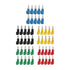 Qingdinu 40 4mm Pcs Stackable Banana Plug Connectors Solderless Plugs for Security Accessories Connector(Red)