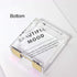 Buqoo Acrylic Sticky Notes Pad Holder, 3.5x3.3 Inch Memo Holder for Office Supplies (Gold) Clear Desk Accessories