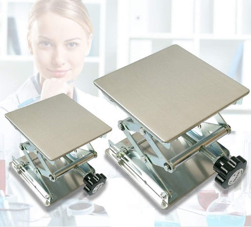 Stainless Steel Lab Jack, Scissor Stand Platform, 4" x 4"