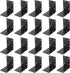 NINGWAAN 20 PCS L Corner Brackets, Stainless Steel Black Joint Right Angle Bracket,