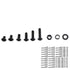 300Pcs M3 Black Alloy Steel Hex Socket Screws Nuts Washer Assortment Kit (Set B Button Head)