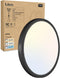 libtit Black Flush Mount Ceiling Light, 15W 1500Lm Thin Flat LED Lighting