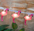 GOOTHY 8.5Ft Pink Flamingo String Lights - 10 Mini Lights, Plug in Decorative Fairy Lights for Party Decor