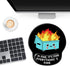 Upgrade Mouse Pad with Wrist Rest, Dumpster on Fire Ergonomic Gaming Gel Mouse Pad with Wrist Support, Cute Non-Slip PU