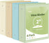 SUNEE 3 Ring Binder 2 Inch 4 Pack, Clear View PVC-Free Binder for School or Office Supplies