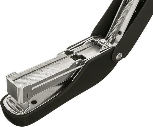 Praxxis Pro Aria-Plus Half-Strip Mini Stapler, Durable Compact Stapler for Office and Travel Use, Charcoal