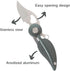 Small Pocket Knife with Chain, Cool Gadgets for Women, Mini EDC Knife, Cute Key Accessories (Dark Green)