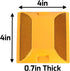 Pack 10 4 4 inch Road Reflectors of | by Street Pavement & Asphalt Stud Markers | Great Reflecting for Speed Bumps