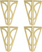 LIFKOME 4pcs Metal Furniture Legs for Sofa Cabinet Table 15cm Metallic Gold Modern