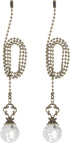 PATIKIL 22" Ceiling Fan Pull Chain, 2 Pcs Crystal Pull Chain Fan