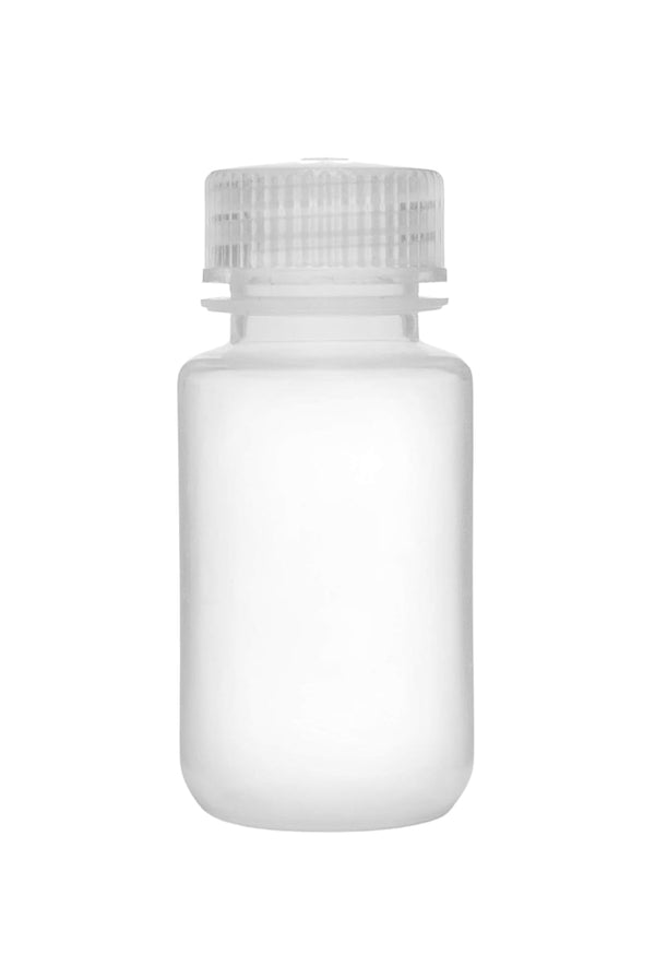 EISCO 60ml Reagent Bottle - Wide Mouth with Screw Cap - Polypropylene - Translucent