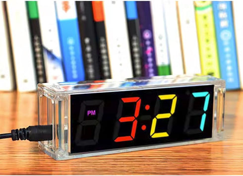 Gikfun Colorful Digital LED Electronic Alarm Clock, DIY Kits Soldering Practice Learning Project EK1973