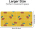 Generic 35. 4" 16. 5" Cute Cherry Yellow Plaid Desk Mat Multifunctional Large Mouse Pad for Desk, Waterproof Dual Sided