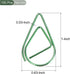 YOKIVE 100 Pcs Paper Clips, Drop-Shaped | Keep Desk Neat, Great for Art, Home, Daily Use (Green, 1-Inch) by YOKIVE