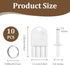 Gjinxi 10 Pcs Toilet Paper Dispenser Key, Universal Paper Towel Key Paper Towel Dispenser Key Replacement Tissue