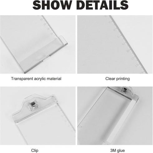 RITPHI 2 Pcs Monitor Memo Boards for Computer,Office Desk Accessories, Multifunction Acrylic Screen Message Reminder