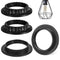 Homoyoyo 4pcs Durable Lamp Shade Adapter Ring|Heat-Resistant Light Socket Retainer Collar Ring