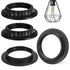 Homoyoyo 4pcs Durable Lamp Shade Adapter Ring|Heat-Resistant Light Socket Retainer Collar Ring