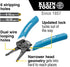 Klein Tools K11095 Klein-Kurve Wire Stripper and Cutter, for 8-18 AWG Solid and 10-20 AWG Stranded Wire by Klein Tools