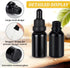 15 Packs 15ml BENECREAT Black Glass Dropper Bottle Vials Glass Eye Dropper Bottle with Labels, Plastic Hoppers