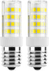 DiCUNO E17 LED Bulb, 2-Pack, 4W 400lm, Daylight White 6000K, Non-Dimmable, 40W Equivalent Replacement for Microwave &