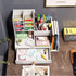 Upgraded Desktop Stationary Organizer with Drawer, DIY White Pencil Holder for Home, Office and School Tidy Caddy