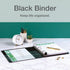 Cardinal 3 Ring Binder, 1.5 Inch Premier Easy Open Binder, ONE-TOUCH Locking Slant-D Rings, Black (10311)