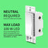 Zooz 800 Series Z-Wave Long Range S2 Dimmer Switch ZEN77, White, Simple 3-Way and 4-Way Solution, Z-Wave Hub Required