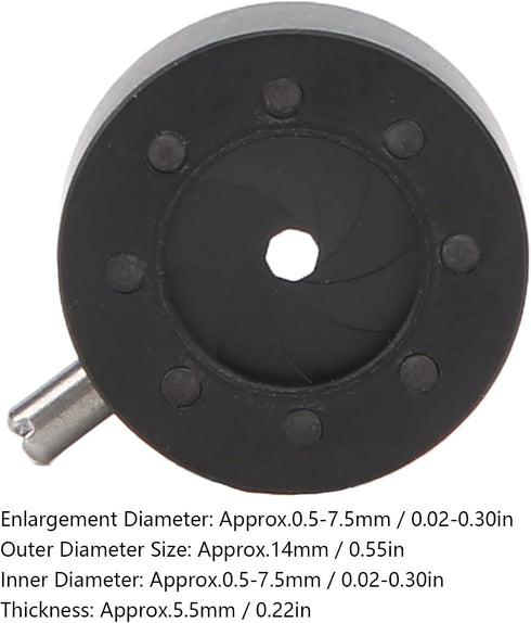 Aurovibe SK7.5 0.5 7.5mm 8 Manual Aperture Iris Diaphragm, Optical Diaphragm for C, Aperture with s, for, C
