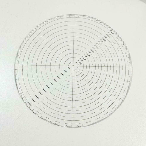 Acrylic Round Center Finder Compass, 10inch Clear Tool for Center Woodworking Drawing Circles, Wood Turning Lathe