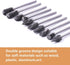ATOPLEE 10pcs Carbide Burr Set, 2.35mm Shank Tungsten Steel Double Cut Rotary Tool for Woodworking, Drilling, Metal