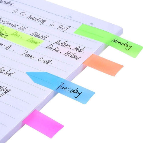 iMagitek 3 Sheet Neon Index Tabs Flags - Page Markers Sticky Notes with Box, 300 Pieces