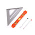 Rafter Square and Torpedo Level Set, Magnetic Leveler Tool with Different Bubbles, Measuring Woodworking Square