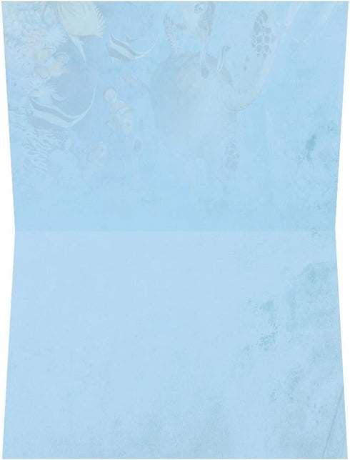 Tree-Free Greetings EcoNotes Notecard Set - 12 Count Sea Turtle and Friends with Envelopes, 4 x 6 Inches (FS66811)