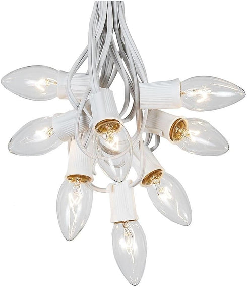 Novelty Lights Clear Hanging Incandescent Christmas String Lights - Retro Traditional C9