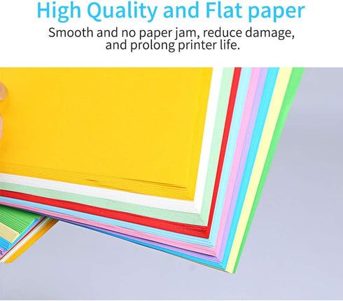 A4 100 70 210 297 mm 8.3 11.7 Inches (10 Color Copy Paper - Sheets - GSM - x or x - Multi Color Media for Printing