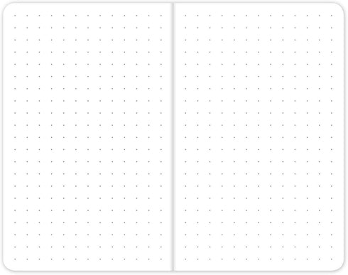 Elan Publishing Company Field Notebook, Pocket Journal - 3.5"x5.5" - Wood Pattern - Dot Graph Memo Book - Pack of 5