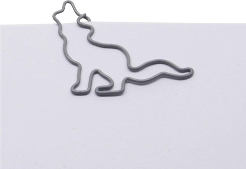 Wolf Shaped Paper Clips, 100 Count, Great for Collectors or Office Gift, Comes in Round Tin with Lid