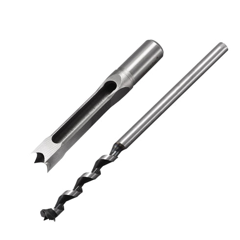 uxcell 9/16" x 210mm Square Hole Drill Bits for Wood, Mortising Chisel Bit Auger Spur Cutter Tool