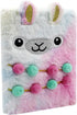 Fuzzy Plush Notebook Journal, Cute Cartoon Bear Diary for Kids, Girls, Boys Writing and Drawing (A5, 160 Lined Pages)