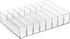 Hipiwe Cash Organizer, Clear Plastic Mail Tray with Removable Divider, 8 Slots for Cash Storage
