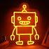 TOPQUALI Robot Neon Signs Robot LED Neon Light Decor for Game Room, Baby