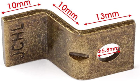 50 Packs Set 50 50 50-Bronze Table Desk Top Fasteners with Screws Bronze Heavy Duty Z Table Top Connectors Table