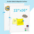 MaxGear Double-Sided Dry Erase Board for Wall, 16"x12" Hanging Whiteboard with 3 Markers & 4 Magnets