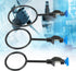 3 Pcs Laboratory Support Stand Clamps, Iron Steel Close Ring Black Coating Retort Clamp Support Ring Lab Stand Retort Set Set for Chemistry Physics Lab Work, Diameter 60/80/100mm