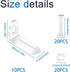 10Pcs 90 INCREWAY L-Shape Brackets Transparent Clear Acrylic Corner Bracket Degree Support Shelf Corner Brace Right