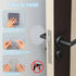 Transparent Door Stopper Wall Protector, 3 Pcs Large Round Door Knob Shield, 3.54 Inches Soft Rubber Bumper, Clear