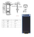 GODIYMODULES 1.3 Inch 64128 SH1107 OLED Display LCD Module LCD OLED Vertical Screen Module for Arduino Project DIY